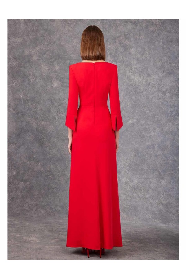 VESTIDO CARLA RUIZ QUILLA PLIS