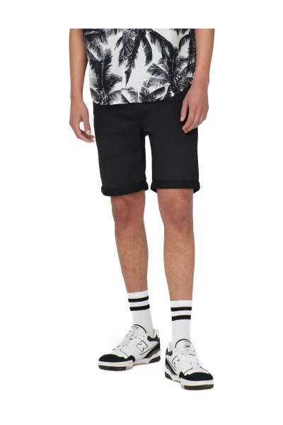 BERMUDA ONLY AND SONS PLY BLK