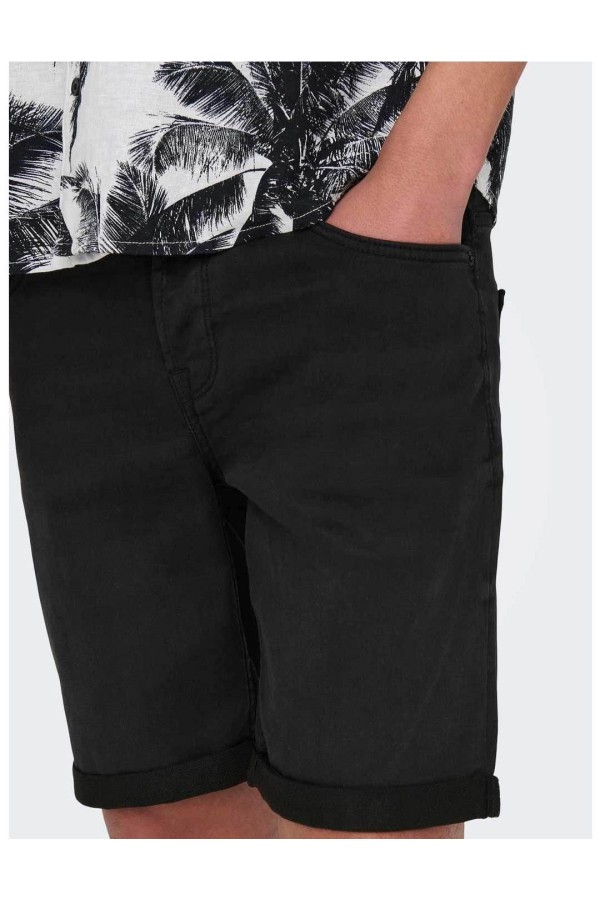 BERMUDA ONLY AND SONS PLY BLK 2