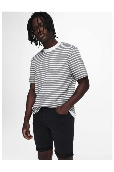 BERMUDA ONLY AND SONS PLY BLK