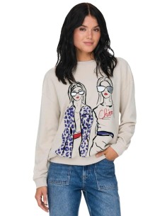 SUDADERA ONLY SILLE O-NECK M