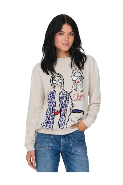 SUDADERA ONLY SILLE O-NECK M