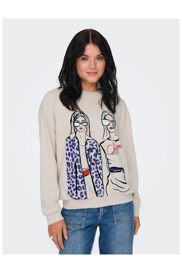 SUDADERA ONLY SILLE O-NECK M