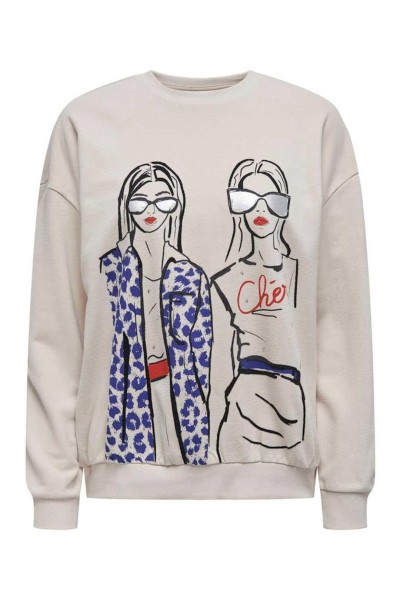 SUDADERA ONLY SILLE O-NECK M