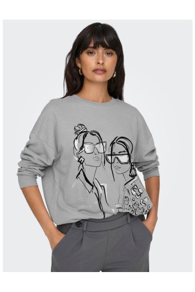 SUDADERA ONLY SILLE O-NECK M