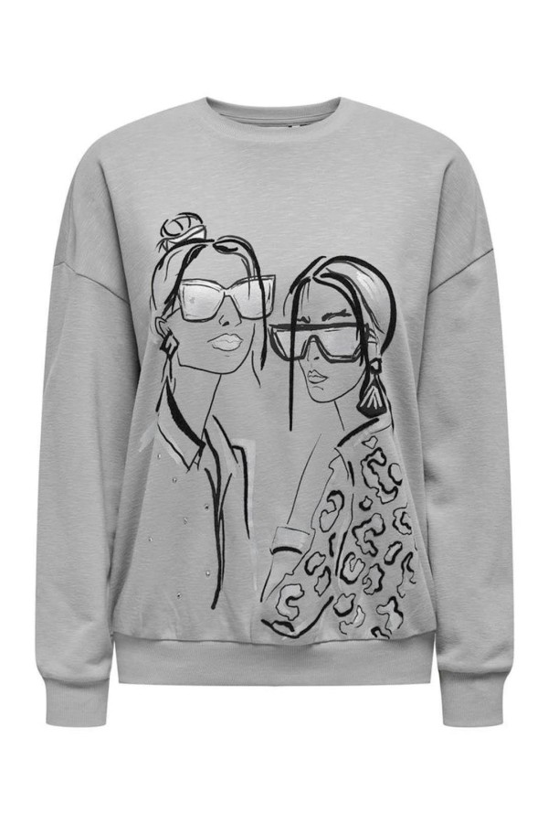 SUDADERA ONLY SILLE O-NECK M