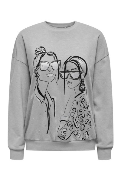 SUDADERA ONLY SILLE O-NECK M