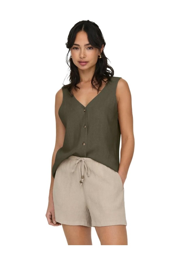 TOP JDY SAY LINEN V-NECK M