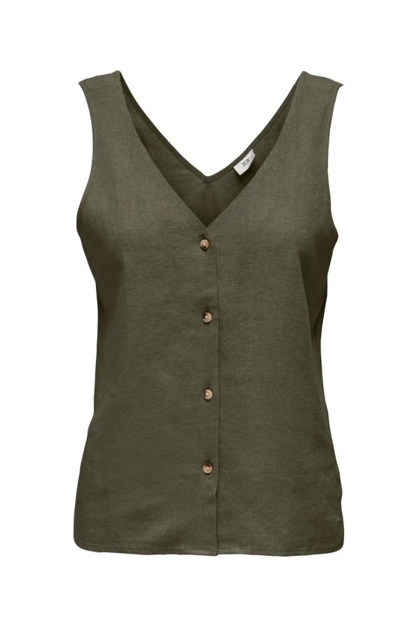 TOP JDY SAY LINEN V-NECK M