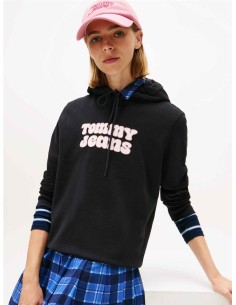 Sudadera Tommy jeans con capucha y logo gráfico