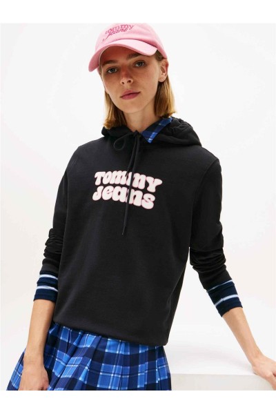 Sudadera Tommy jeans con capucha y logo gráfico