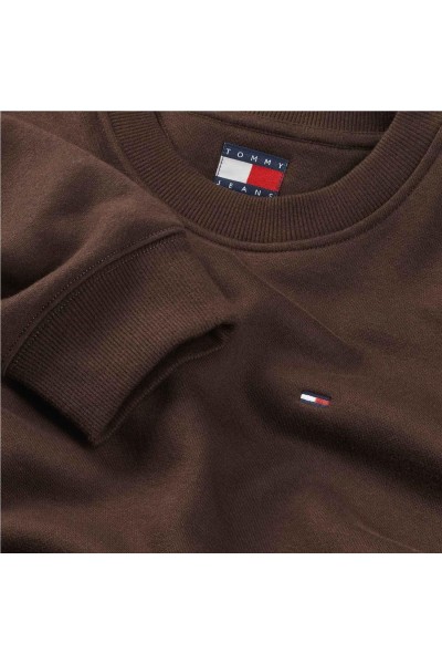 Sudadera Tommy Jeans de felpa con logo bordado