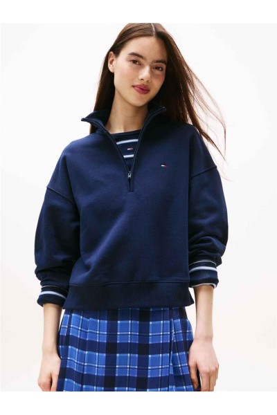 Sudadera Tommy Jeans holgada con cremallera