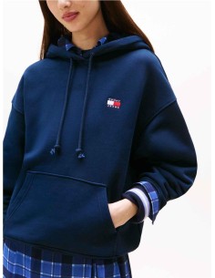 Sudadera Tommy Jeans con capucha y parche Tommy
