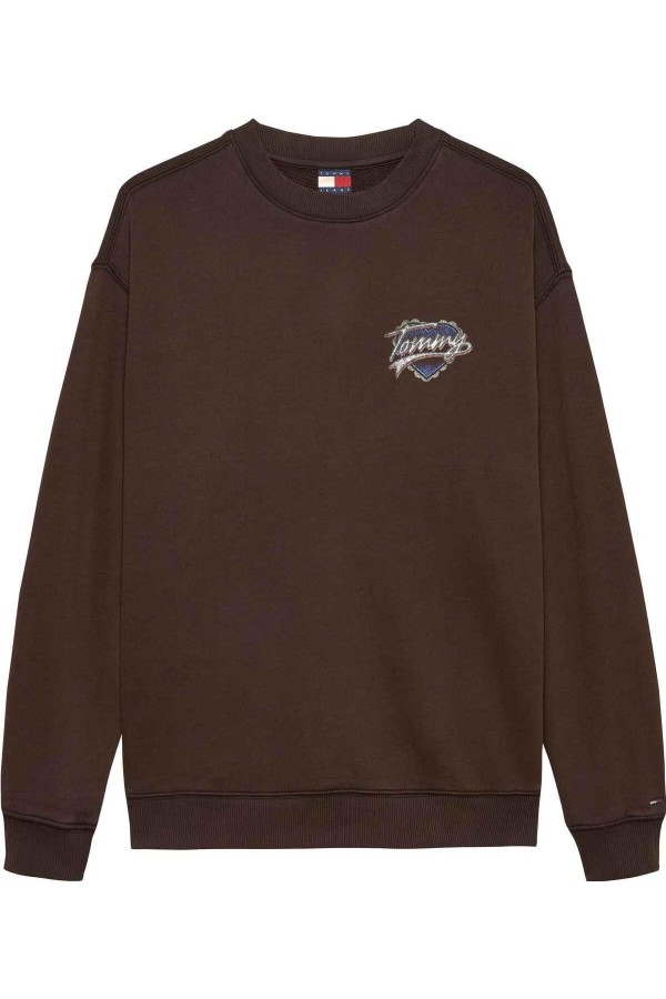 Sudadera Tommy Jeans  amplia con logo... Sudadera Tommy Jeans  amplia con logo...