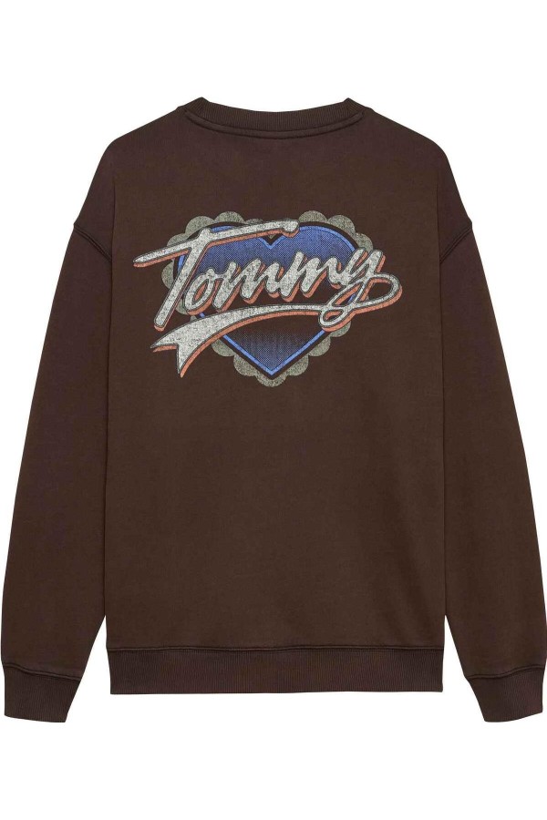Sudadera Tommy Jeans  amplia con logo... Sudadera Tommy Jeans  amplia con logo...