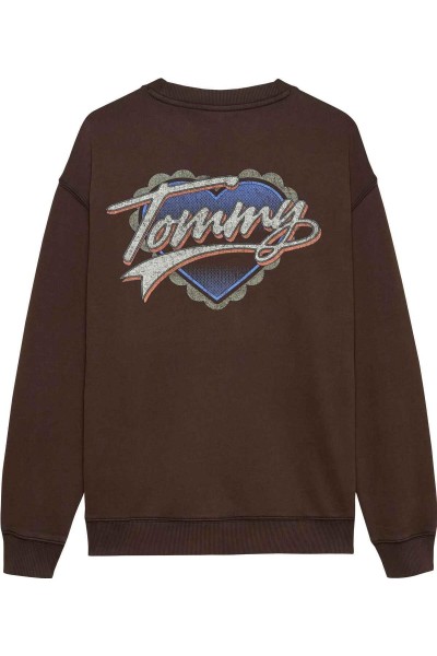 Sudadera Tommy Jeans  amplia con logo gráfico