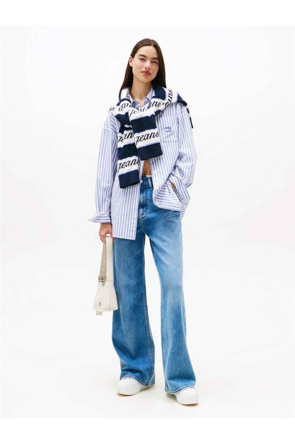 Camisa Tommy Jeans oversize con logo