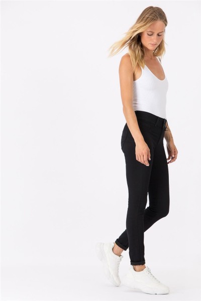 Vaquero Tiffosi one size doble up skinny de tiro alto