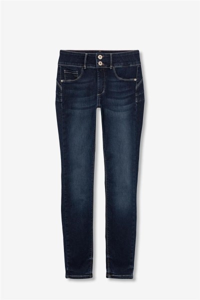 Vaquero Tiffosi one size doble up skinny tiro alto