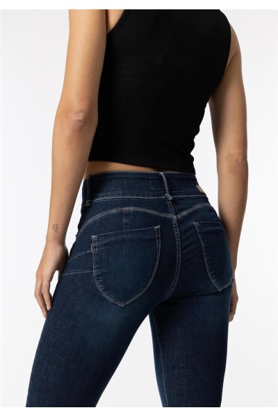 Vaquero Tiffosi one size doble up skinny tiro alto