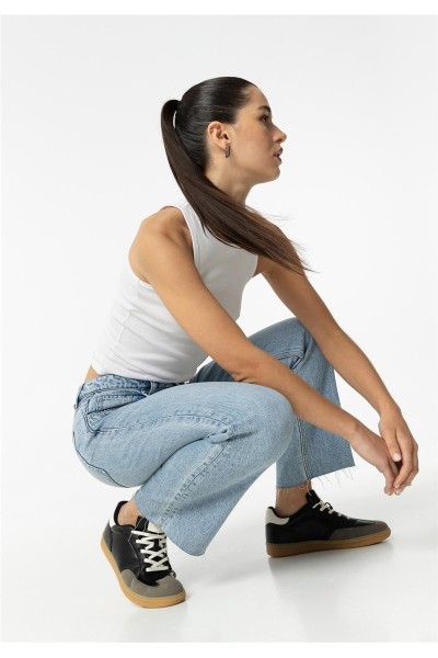 Vaquero Tiffosi Solange 1 cropped cintura alta