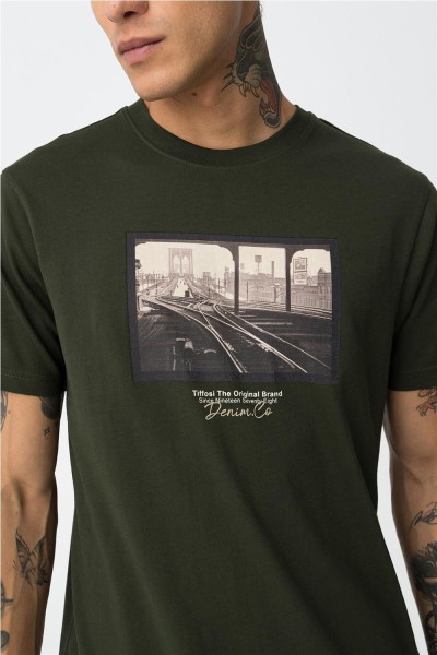 Camiseta tiffosi Wade estampada casual