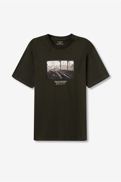 Camiseta tiffosi Wade estampada casual