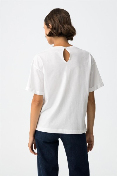 Camiseta Tiffosi Patou relaxed fit con estampado de cebra