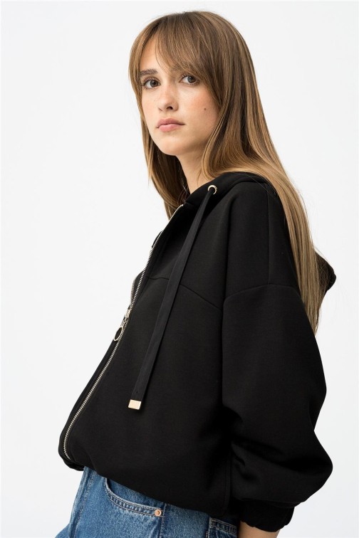 Sudadera Tiffosi Black con capucha