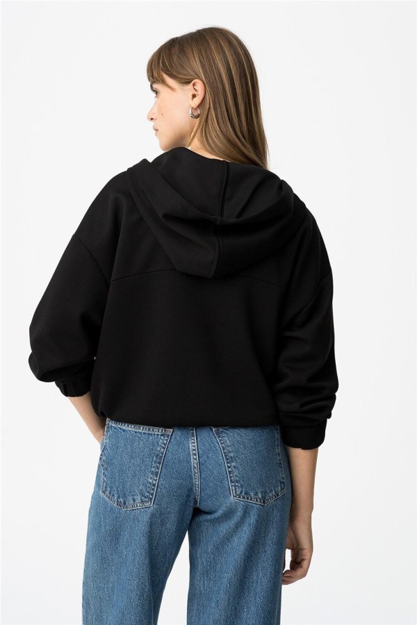 Sudadera Tiffosi Black con capucha