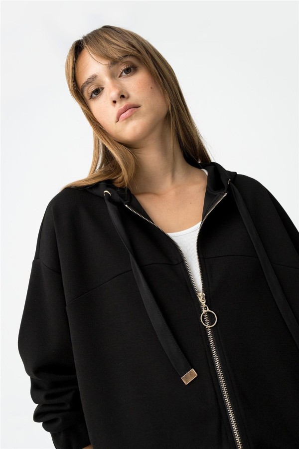 Sudadera Tiffosi Black con capucha