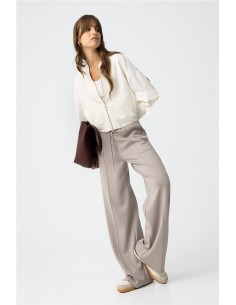 Pantalón Tiffosi Valentina wide leg de punto 2