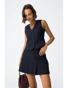 Chaleco Tiffosi Mana_C de tweed elegante 2