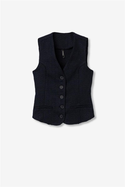 Chaleco Tiffosi Mana_C de tweed elegante