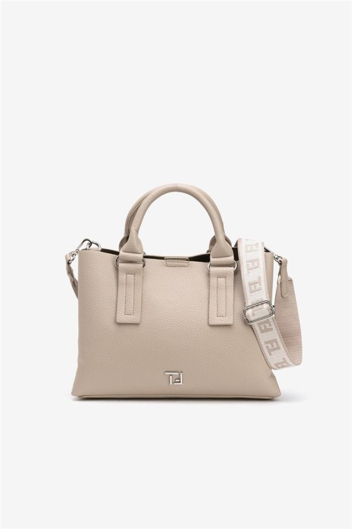 Bolso Tiffosi Tanisha tote mediano efecto piel