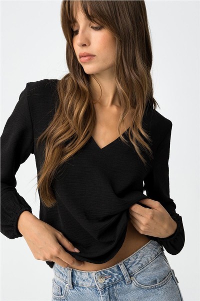 Blusa Tiffosi Kante_7 con espalda plisada