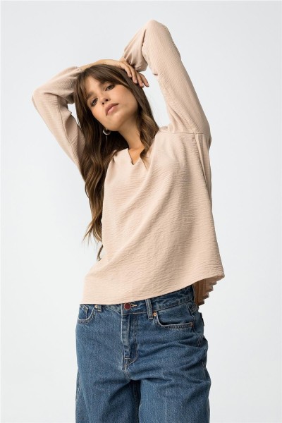 Blusa Tiffosi Kante_7 con espalda plisada