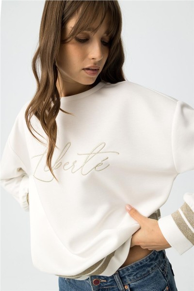 Sudadera Tiffosi Gandia bordado con hilo metálico