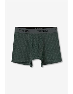 Boxers Tiffosi Fenrik verde oscuro texturizados