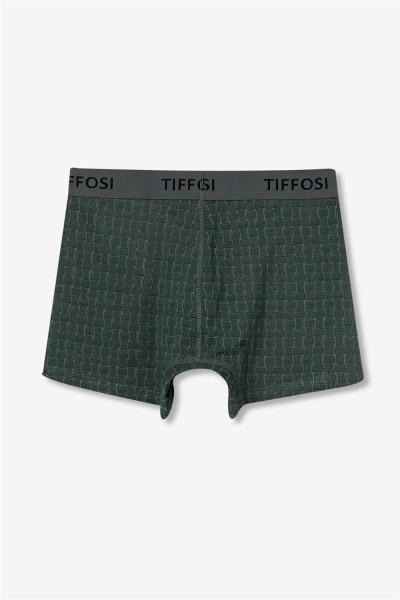 Boxers Tiffosi Fenrik verde oscuro texturizados