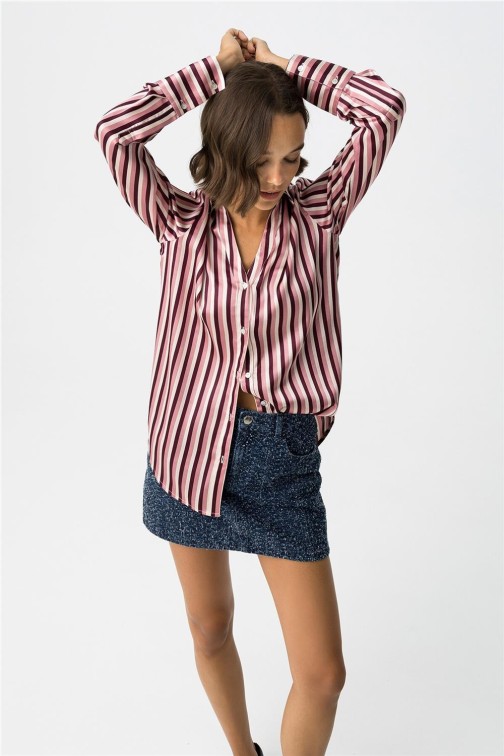 Camisa Tiffosi Capricho_1 satinada a rayas