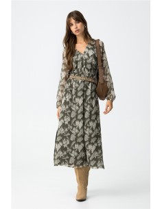 Vestido Tiffosi Kourtney 1 midi fluido estampado 2