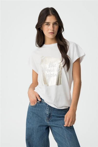 Camiseta Tiffosi Madrid_24 con estampado metalizado