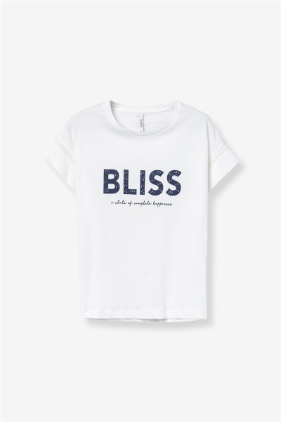 Camiseta Tiffosi Beppina estampada con detalles