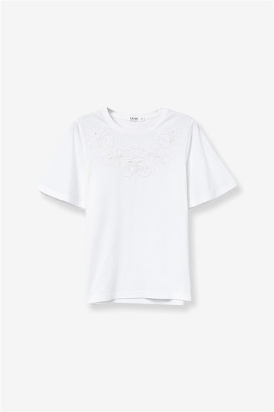 Camiseta Tiffosi Grace con bordado floral