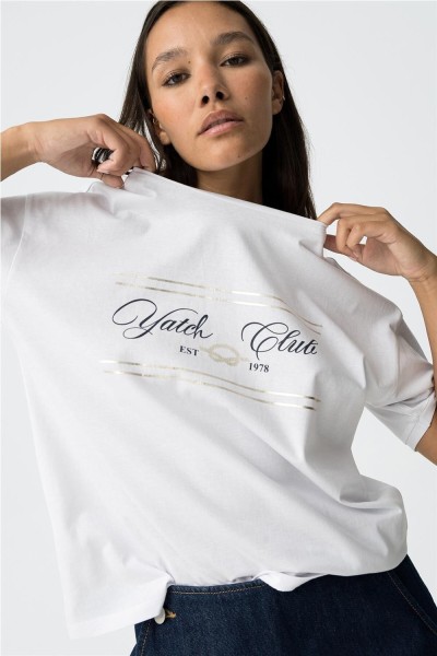 Camiseta Tiffosi Maizena_8 con estampado metalizado