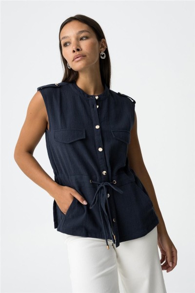 Chaleco Tiffosi Paprica con cordón