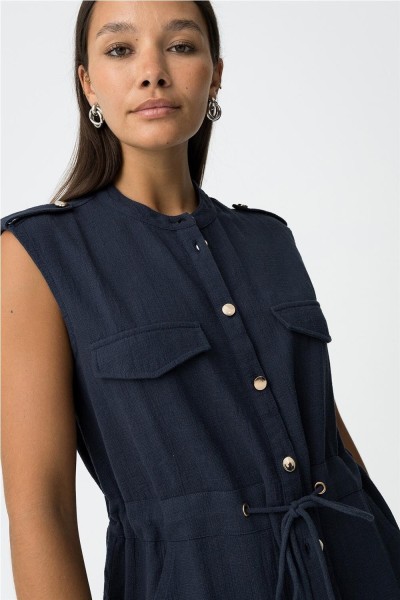 Chaleco Tiffosi Paprica con cordón