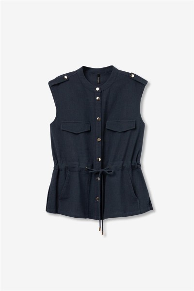 Chaleco Tiffosi Paprica con cordón